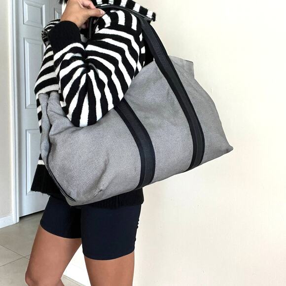 BOTTEGA VENETA Marco polo Grey Canvas & Leather Tote - Picture 2 of 15